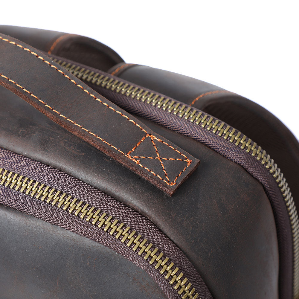 Andrew - Men’s Leather Laptop Rucksack