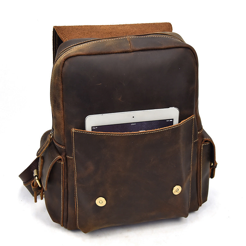 Nathan - Water-Resistant Leather Rucksack