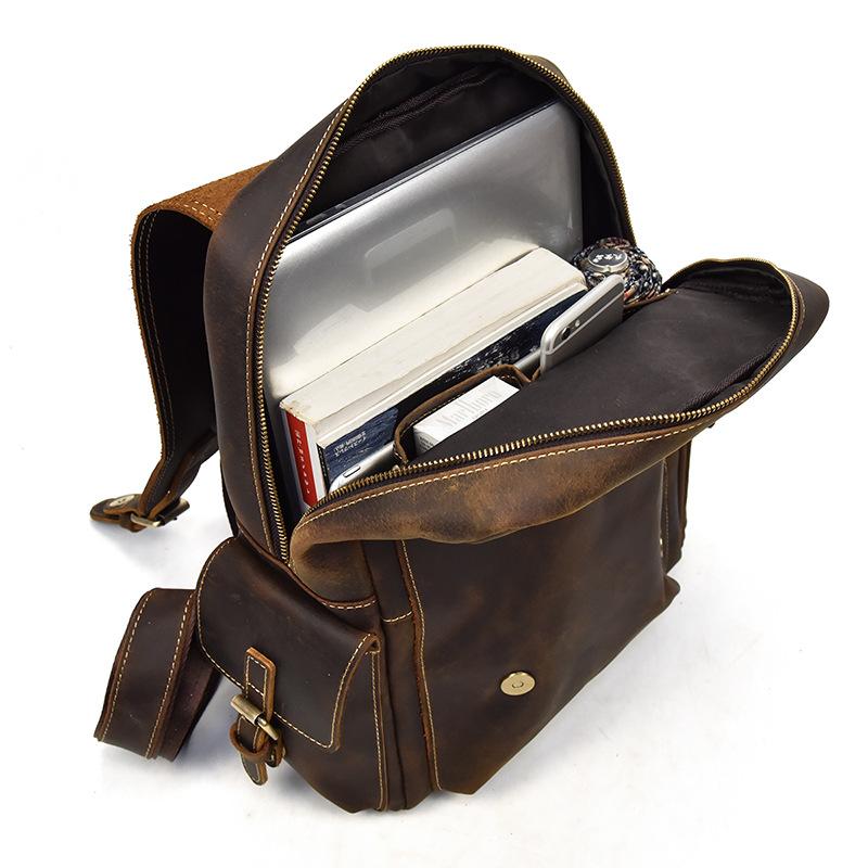Nathan - Water-Resistant Leather Rucksack