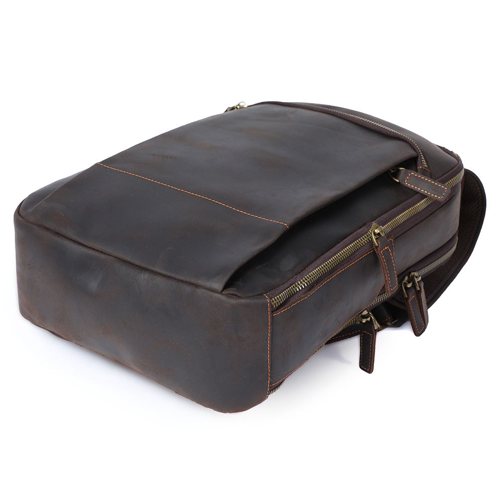 Andrew - Men’s Leather Laptop Rucksack