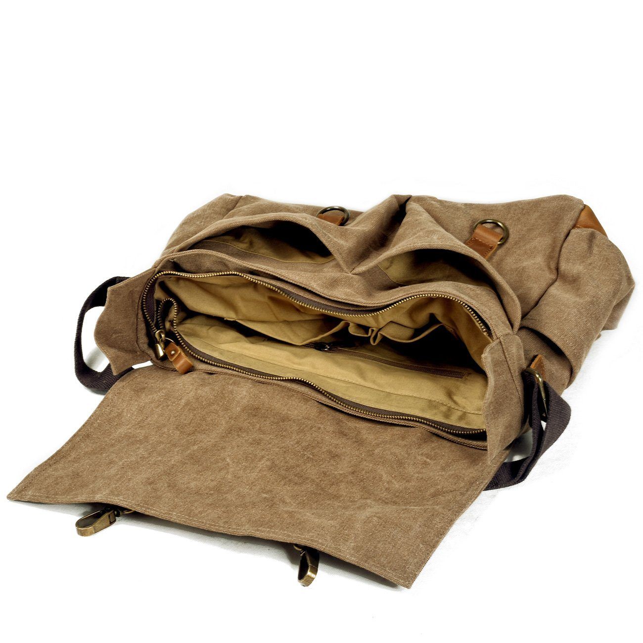 Scott - Men’s Waxed Canvas Leather Crossbody Bag