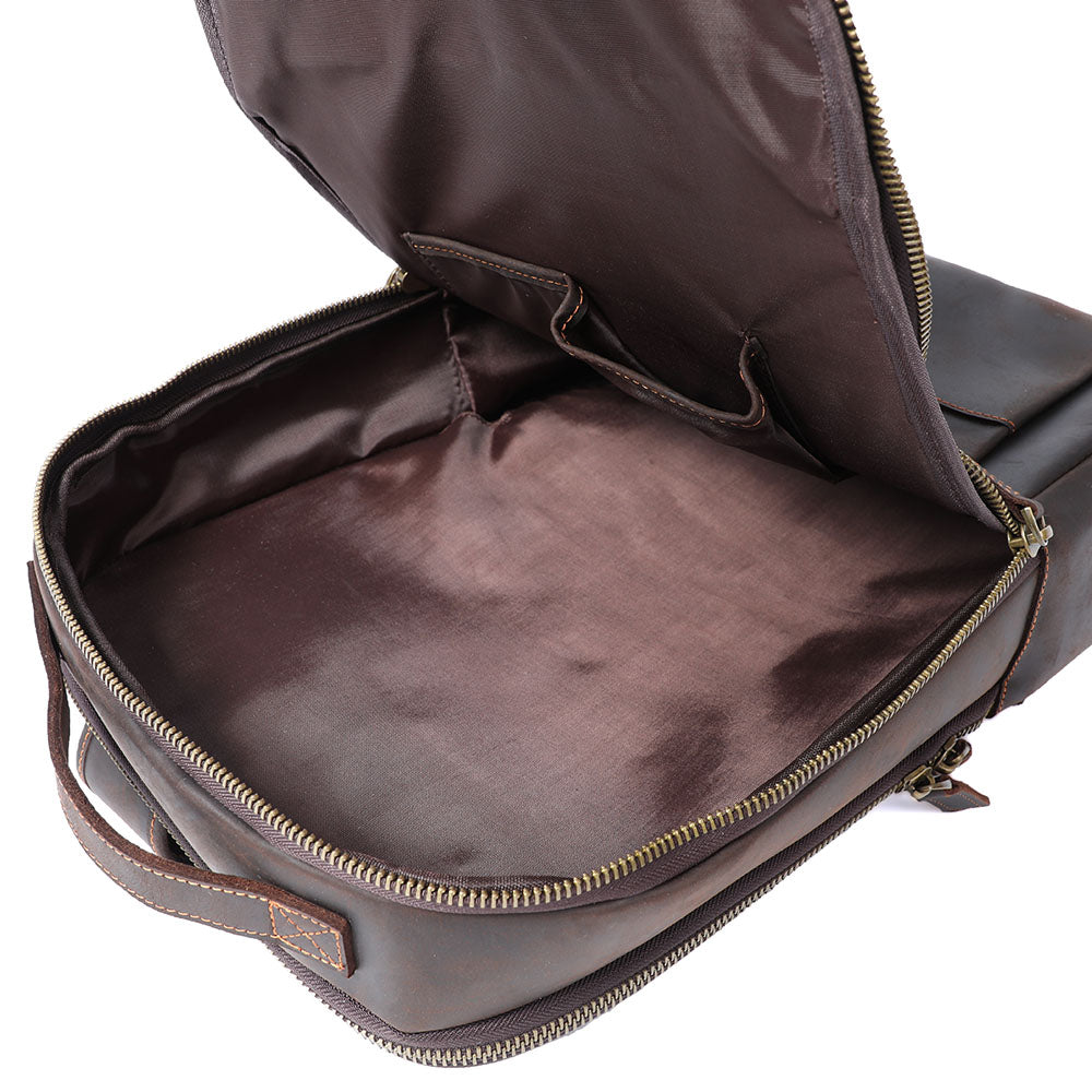 Andrew - Men’s Leather Laptop Rucksack