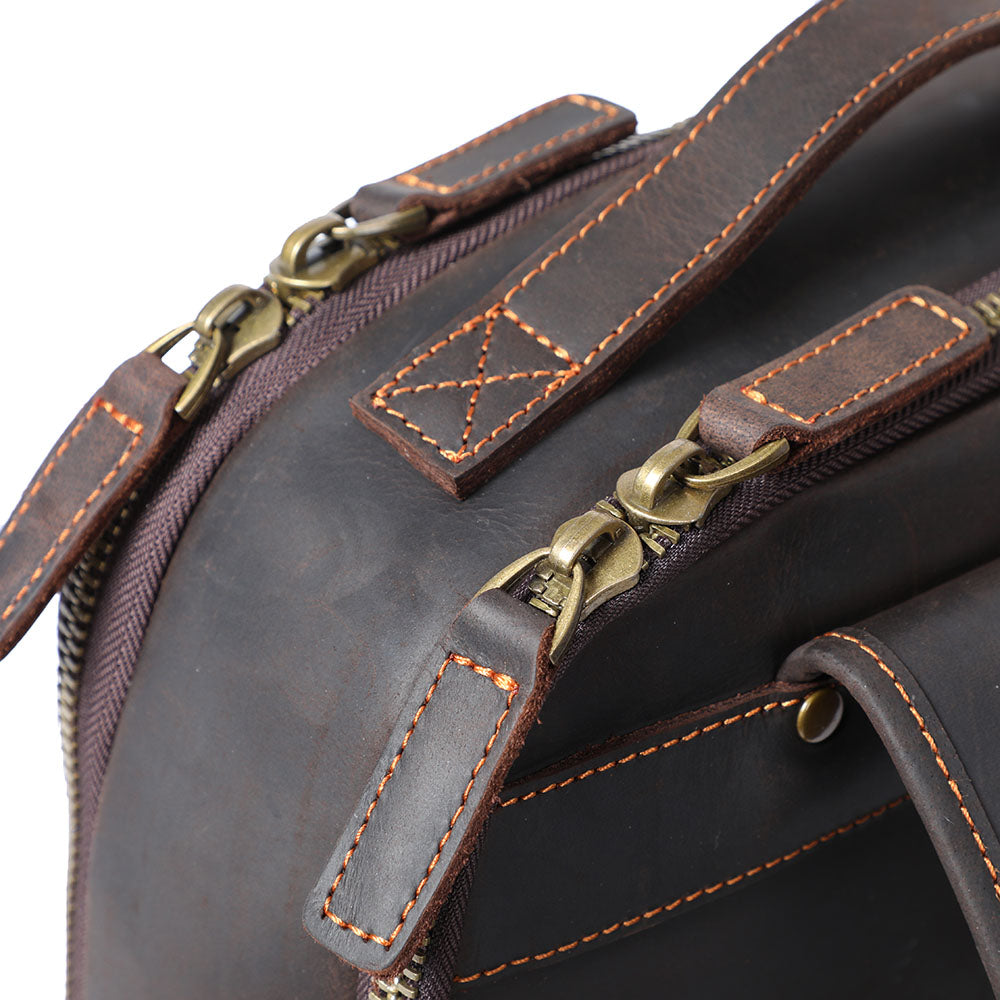 Andrew - Men’s Leather Laptop Rucksack