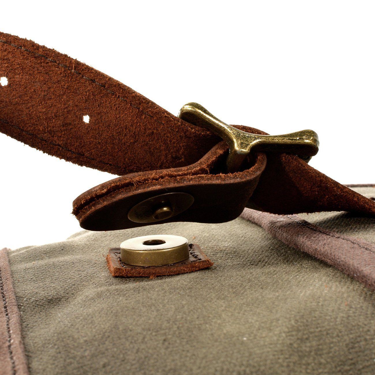 William - Small Canvas Leather Sling Bag