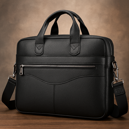 Tyler - Vintage Leather Crossbody Briefcase