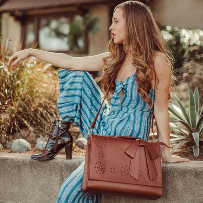 Elegant Bow-Tie Satchel