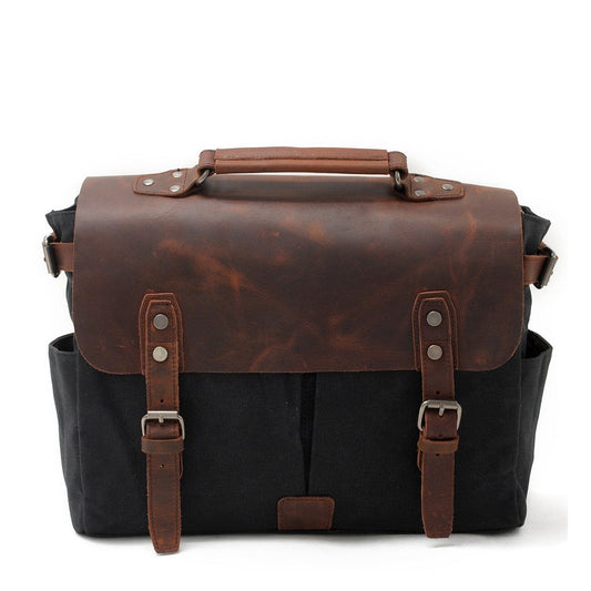 Alexander - Vintage-Style Canvas Crossbody Messenger Bag