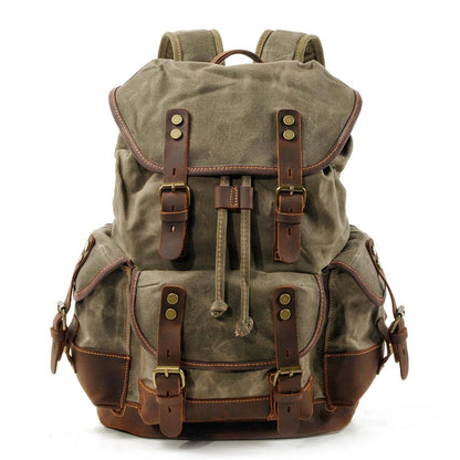 John - Heavy-Duty Canvas Hiking Backpack