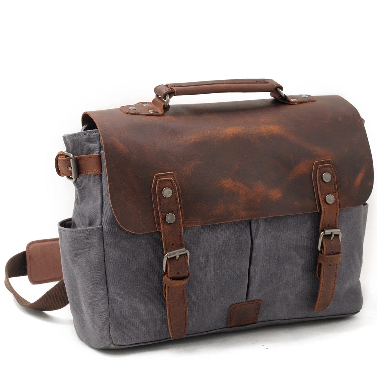 Alexander - Vintage-Style Canvas Crossbody Messenger Bag