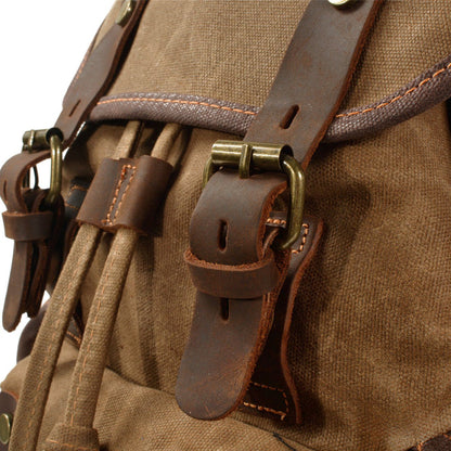 John - Heavy-Duty Canvas Hiking Backpack