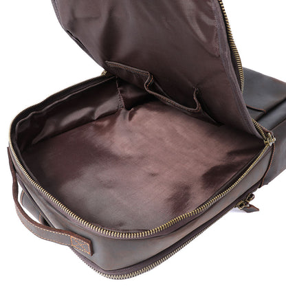 Andrew - Men’s Leather Laptop Rucksack