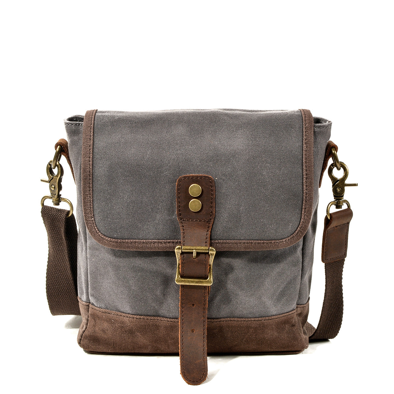 William - Small Canvas Leather Sling Bag
