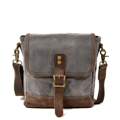William - Small Canvas Leather Sling Bag